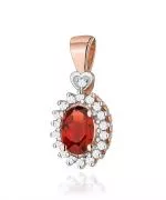 Zawieszka Bonore ze Złota próby 585 z granatem 0,5 ct