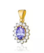 Zawieszka Bonore ze Złota próby 585 z tanzanitem 0,4 ct