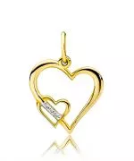 Zawieszka Bonore ze Złota próby 585 z diamentem 0,015 ct