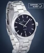 Zegarek męski DESTELL Aries Navy Blue Silver Steel Sapphire
