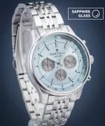 Zegarek męski DESTELL Circinus Ice Blue Silver Steel Chronograph Sapphire