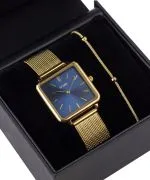 Zegarek damski BOWA Vienna Navy Blue-Gold Mesh 29 Gift Set