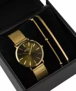 Zegarek damski BOWA New York Petite Green-Gold Mesh 34