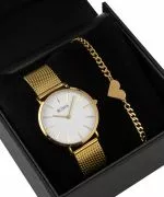 Zegarek damski BOWA New York Petite White-Gold Mesh 34