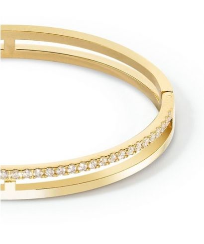 Bransoletka Coeur de Lion Eternal Unity Bangle Gold Crystal