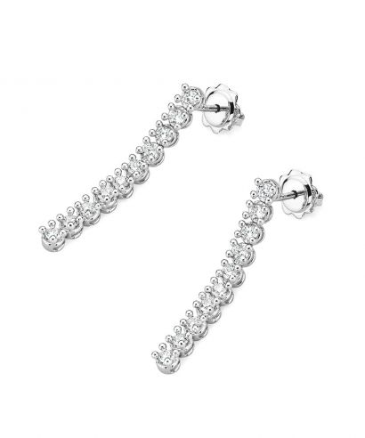 Kolczyki Bonore ze Złota próby 585 z diamentem 0,8 ct
