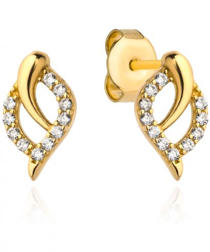 Kolczyki Bonore Crystal Pescocostanzoze złota próby 585 z cyrkonią