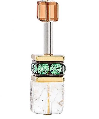 Kolczyki Coeur de Lion GeoCUBE® Iconic Brown White