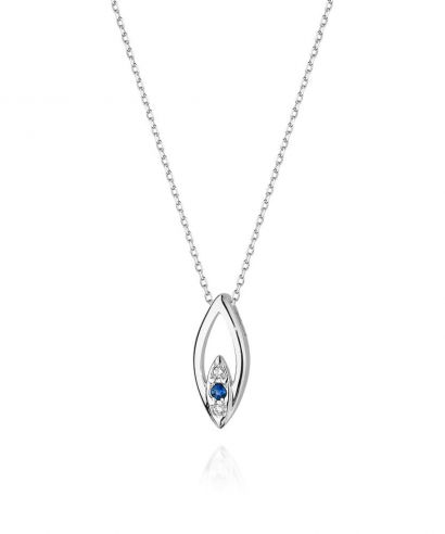Łańcuszek Bonore 42 - 45 cm ze Złota próby 585 z szafirem 0,05 ct