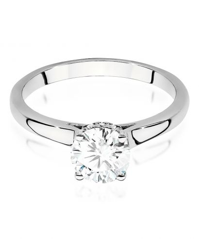 Pierścionek Bonore ze Złota próby 585 z diamentem 1,07 ct