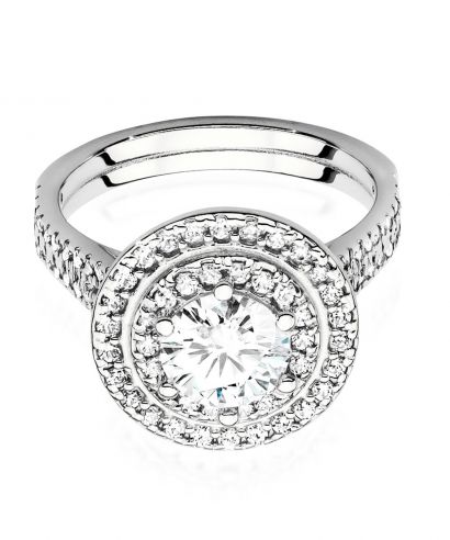 Pierścionek Bonore ze Złota próby 585 z diamentem 1,33 ct