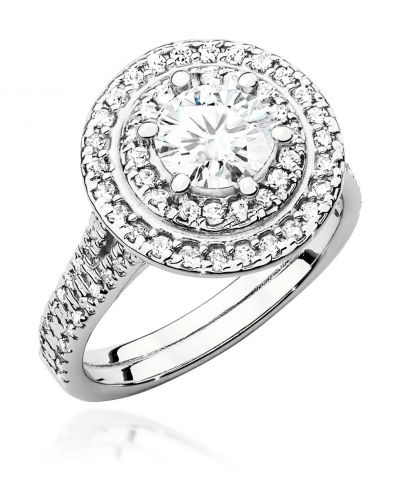 Pierścionek Bonore ze Złota próby 585 z diamentem 1,33 ct