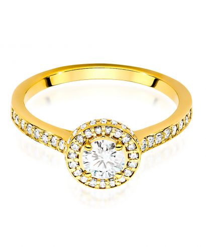 Pierścionek Bonore ze Złota próby 585 z diamentem 0,86 ct