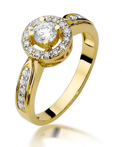 Pierścionek Bonore Crystal Scurelleze złota próby 585 z diamentem 0,25 ct