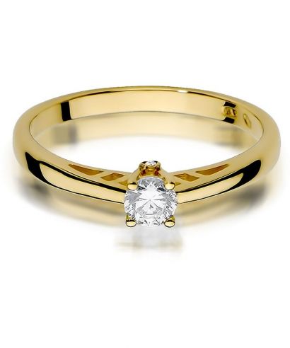 Pierścionek Bonore Elegant Villongoze złota próby 585 z diamentem 0,24 ct