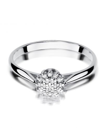 Pierścionek Bonore ze Złota próby 585 z diamentem 0,1 ct