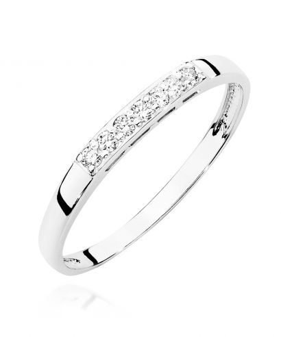 Pierścionek Bonore ze Złota próby 585 z diamentem 0,1 ct
