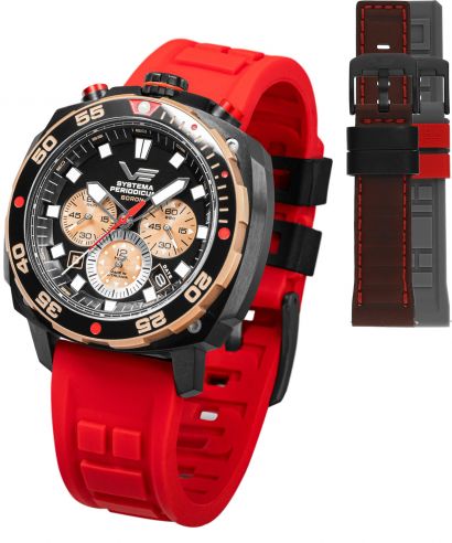Zegarek męski Vostok Europe Systema Periodicum Boron Chronograph SET Limited Edition + 2 paski Vostok