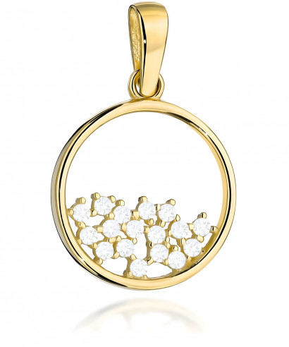 Zawieszka Bonore Crystal Sclafani Bagnize złota próby 585 z cyrkonią