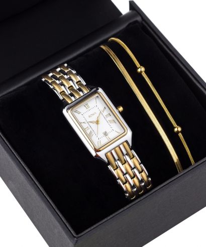 Zegarek damski BOWA Barcelona Pearl Gold Steel 23 Gift Set