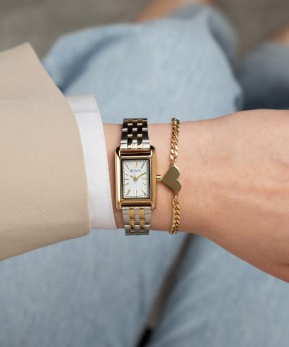 Zegarek damski BOWA Paris White Silver-Gold Steel 20 Gift Set