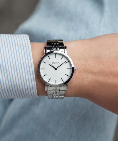 Zegarek damski BOWA Tokyo White Silver Steel 33