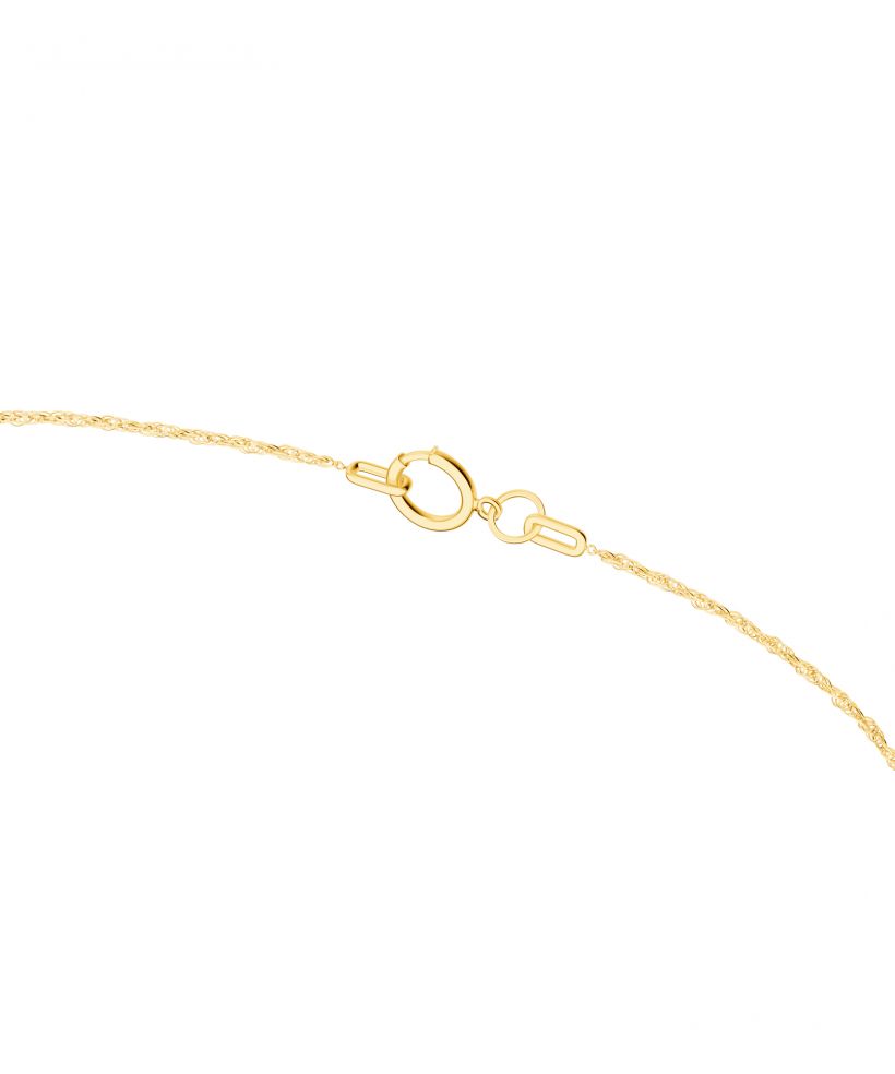 Łańcuszek Bonore Elegant Corio50 cm. Splot Singapur ze złota próby 585 o szerokości 1 mm