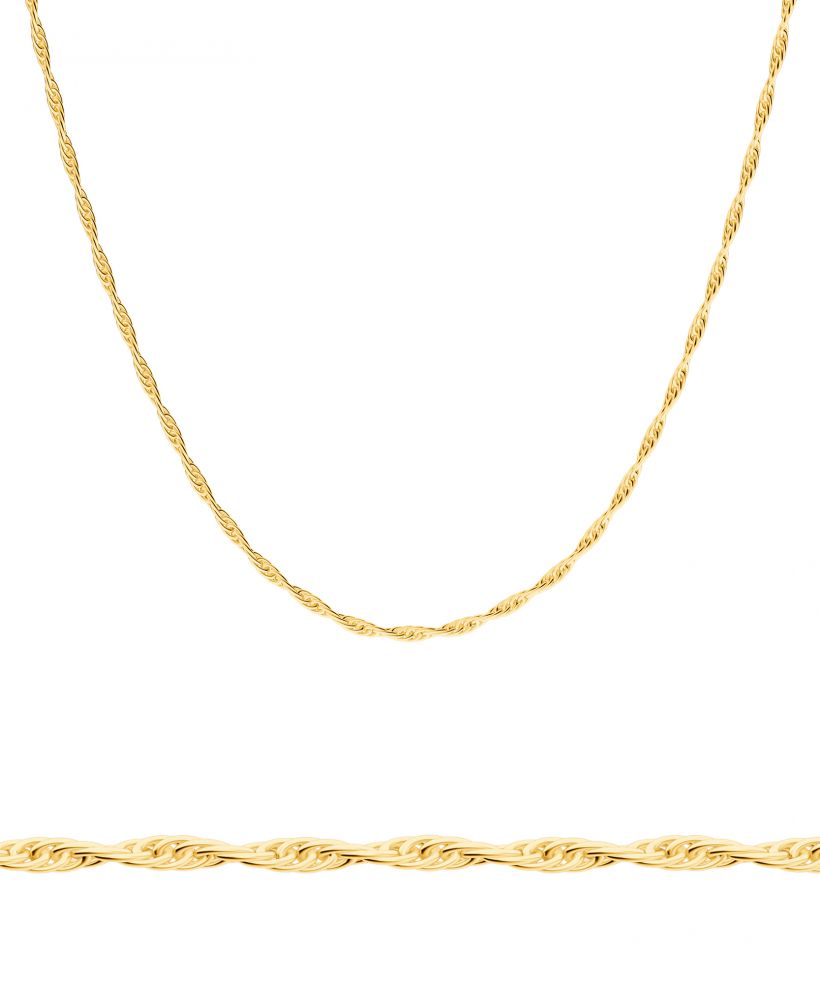 Łańcuszek Bonore Elegant Caldarola55 cm. ze złota próby 585 o szerokości 3 mm