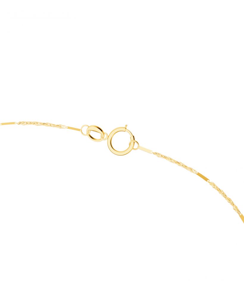 Łańcuszek Bonore Elegant Balme45 cm. Splot Singapur ze złota próby 585 o szerokości 1 mm