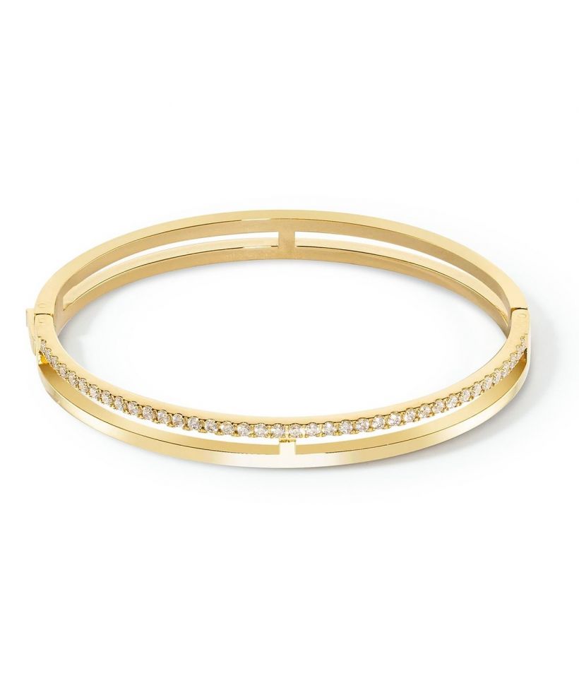 Bransoletka Coeur de Lion Eternal Unity Bangle Gold Crystal