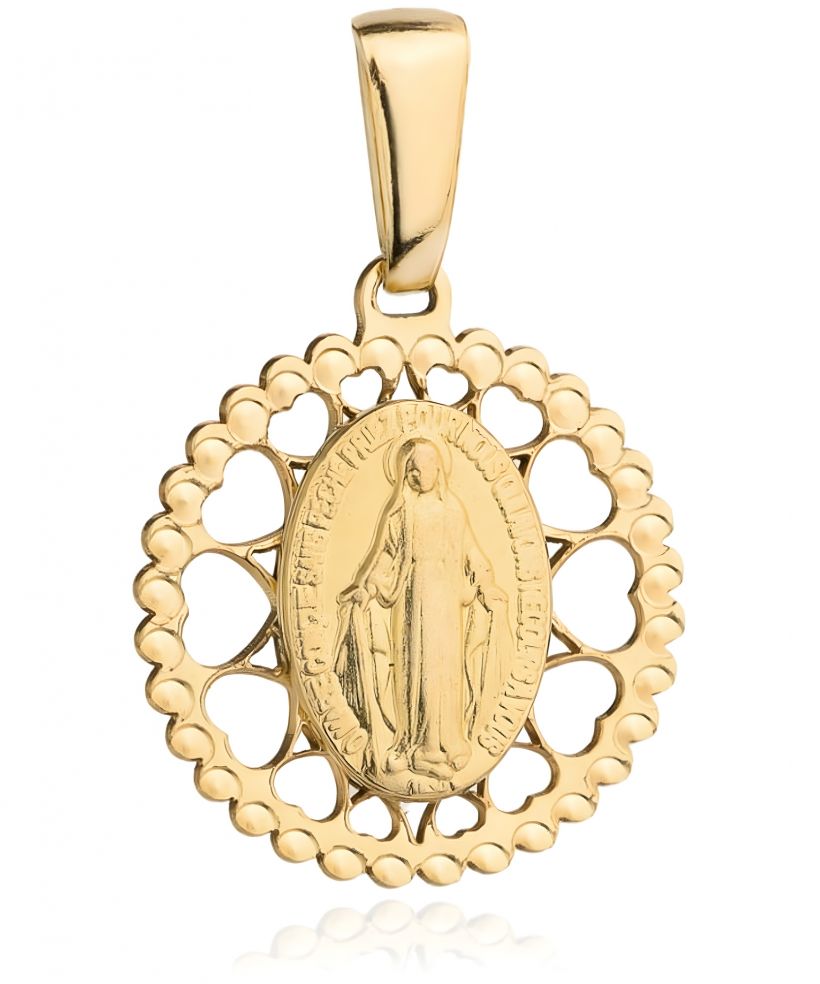 Medalik Bonore Basic San Cesario Di Lecceze złota próby 585
