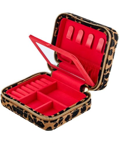 Etui na biżuterię Wolf Savanna Leopard zamykane na zamek