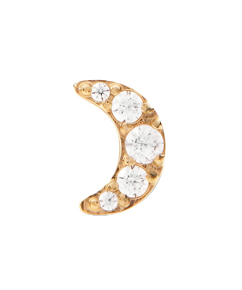 Kolczyk Daniel Wellington Crystal Moon Stud Gold
