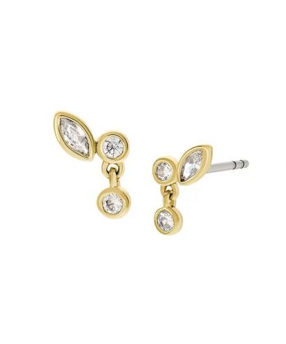 Kolczyki Fossil Ellis Toi Et Moi Gold-Tone