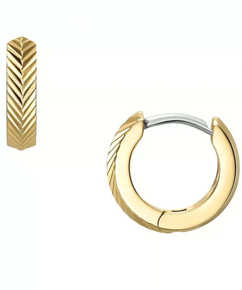 Kolczyki Fossil Harlow Gold-Tone