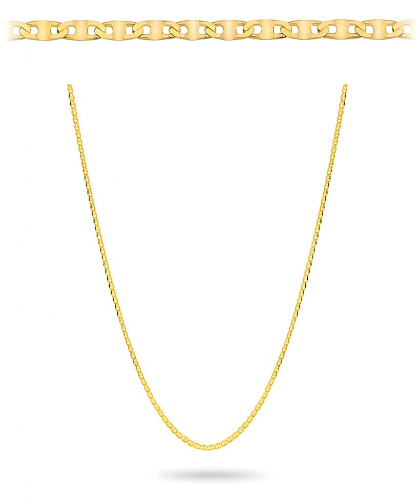 Łańcuszek Bonore Elegant Biella45 cm. Splot Gucci ze złota próby 585 o szerokości 1 mm