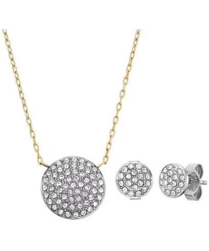 Naszyjnik Fossil Glitz Disc SET z Kolczykami