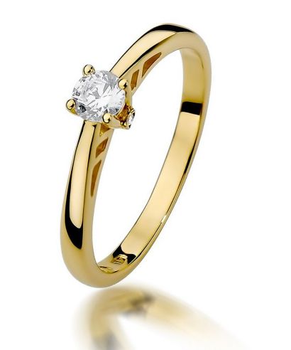 Pierścionek Bonore Elegant Villongoze złota próby 585 z diamentem 0,24 ct
