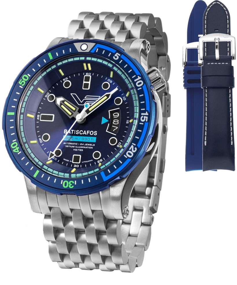 Zegarek męski Vostok Europe Batiscafos SET + 2 paski Vostok