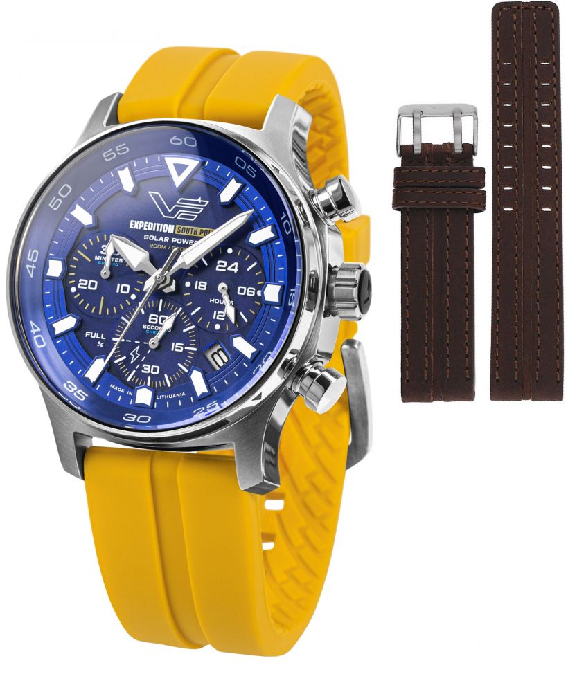 Zegarek męski Vostok Europe Expedition South Pole Solar Power Chronograph Limited Edition SET + pasek Vostok