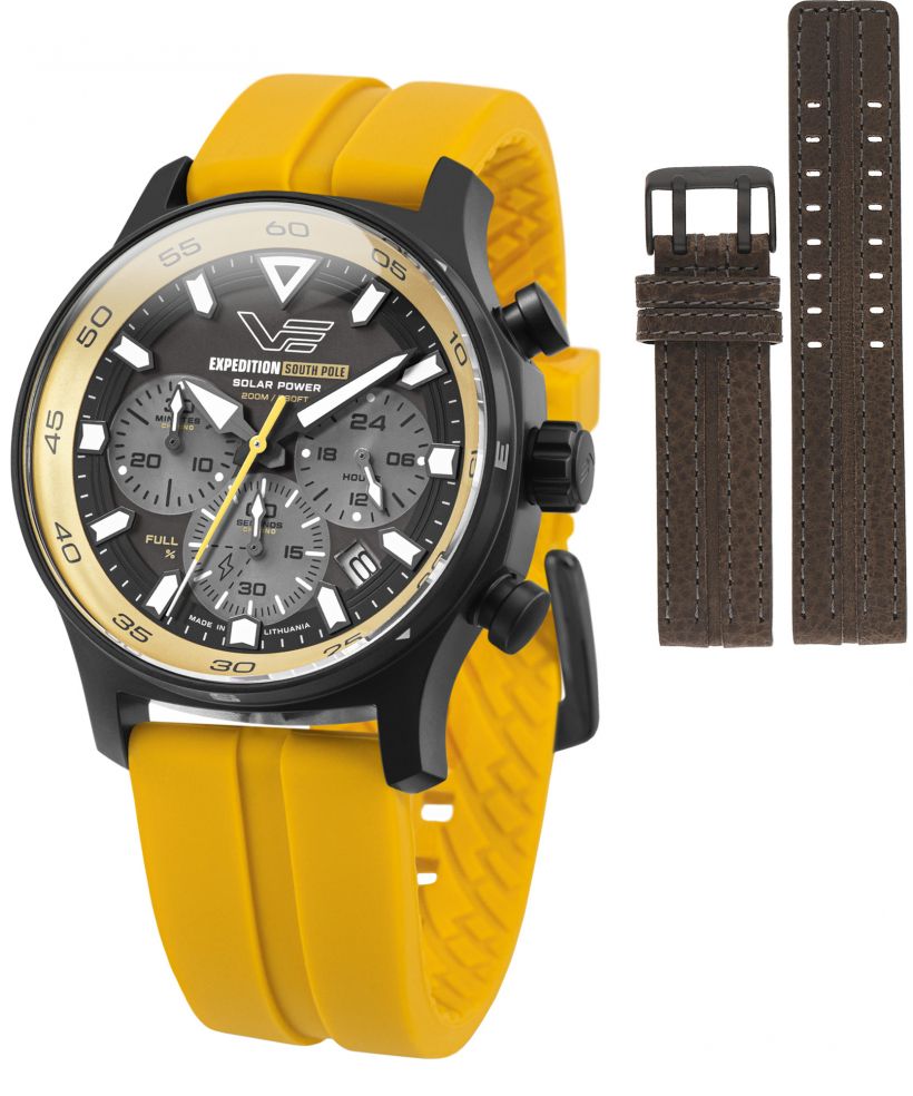 Zegarek męski Vostok Europe Expedition South Pole Solar Power Chronograph Limited Edition SET + pasek Vostok
