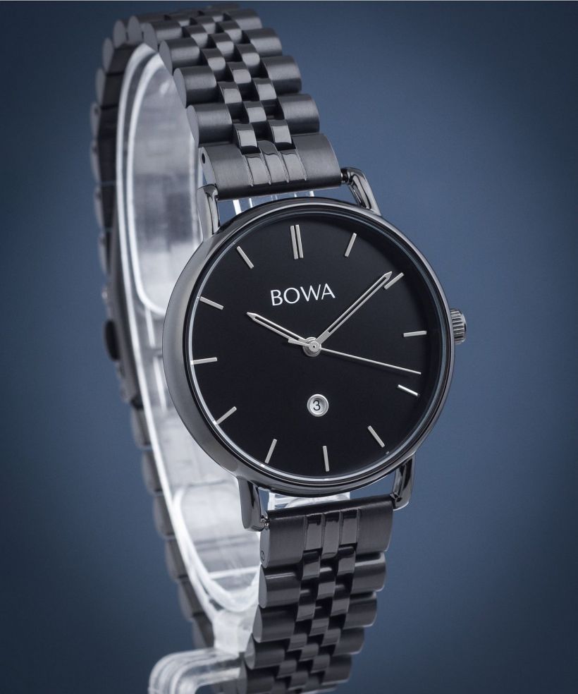 Zegarek damski BOWA Milan Black-Silver Tone Steel 34