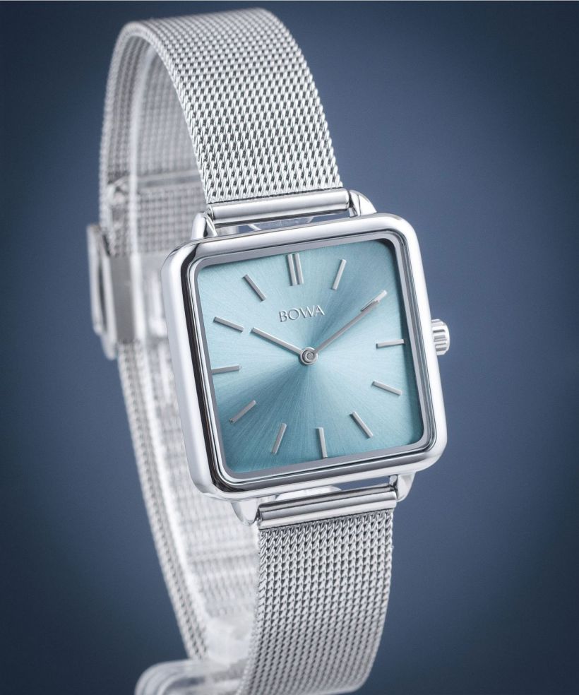 Zegarek damski BOWA Vienna Ice-Blue Silver Mesh 29