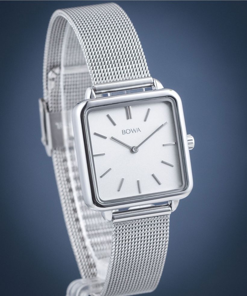 Zegarek damski BOWA Vienna White Silver Mesh 29