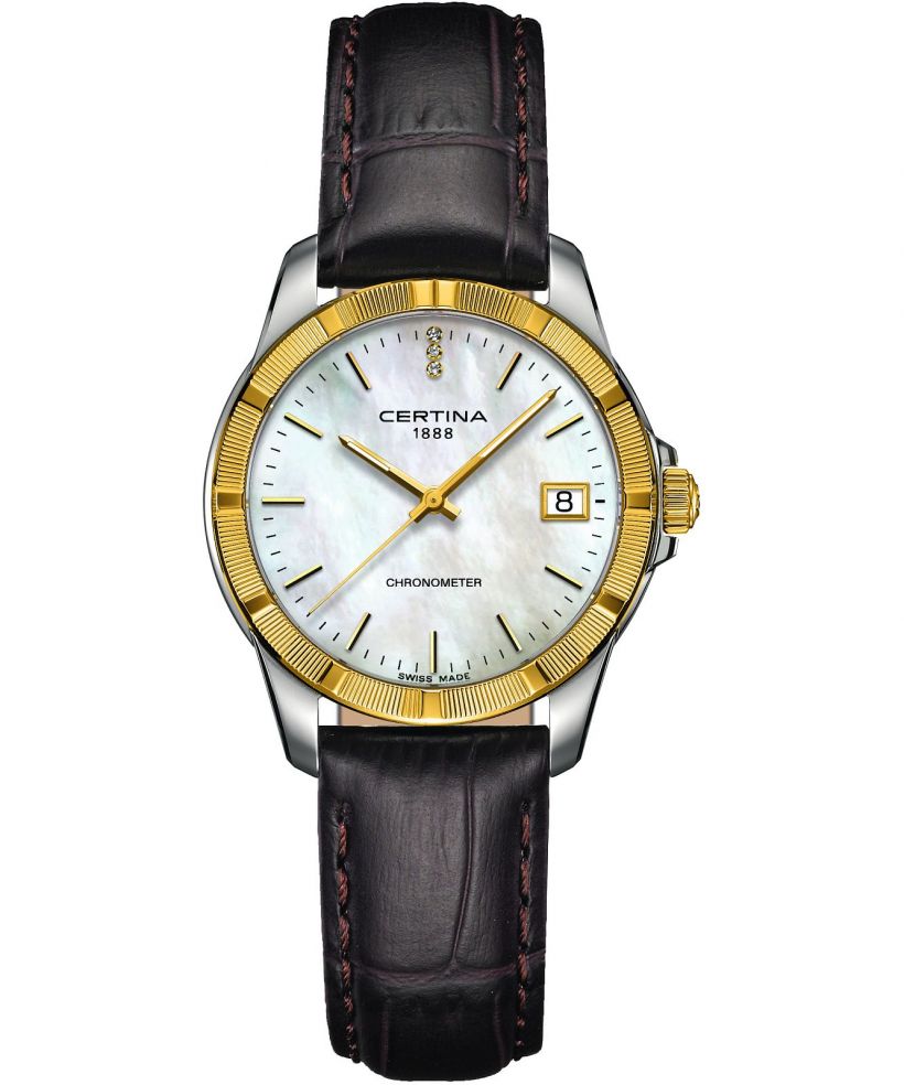 Zegarek damski Certina DS Jubile Lady Gold Diamonds