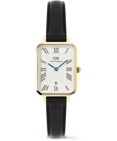 Zegarek damski Daniel Wellington Quadro Roman Numerals Date Sheffield Gold
