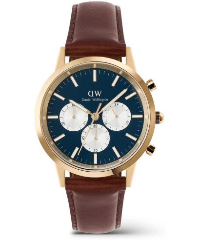 Zegarek męski Daniel Wellington Iconic St Mawes Arctic Panda Gold Chronograph