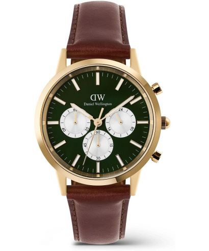 Zegarek męski Daniel Wellington Iconic St Mawes Emerald Panda Gold Chronograph