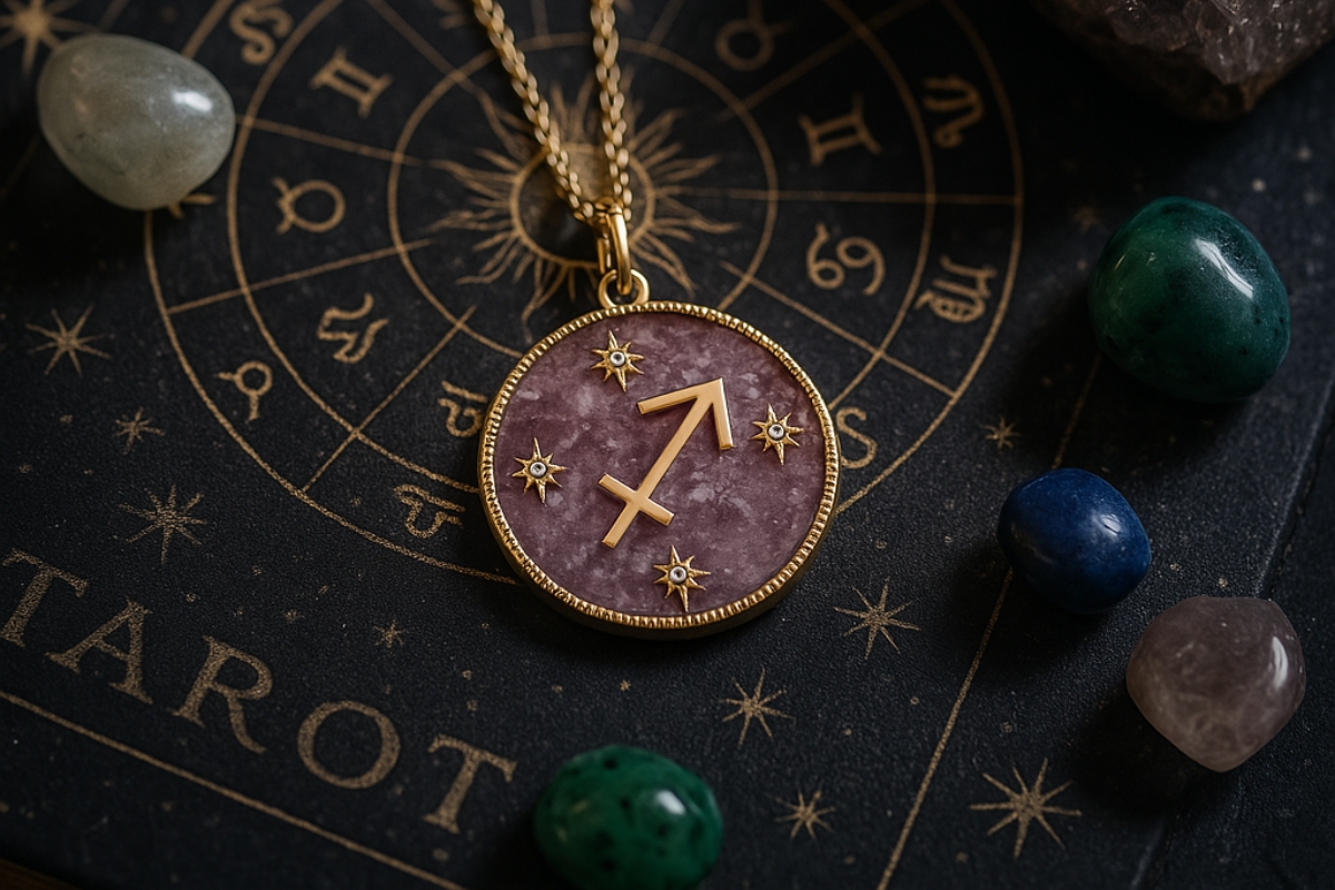 Naszyjnik ze znakiem zodiaku Strzelec