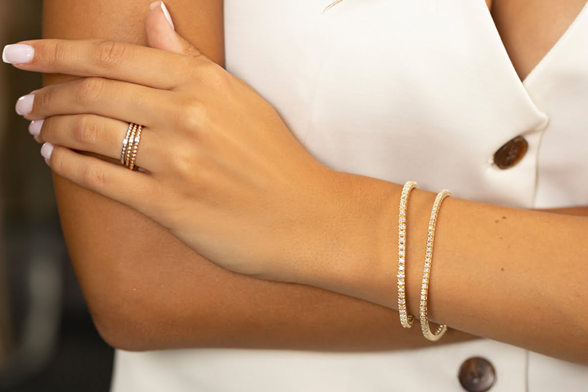 Bransoletka Bonore ze Złota próby 585 z diamentem 1,77 ct
